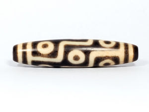 Antique Tibetan Nine Eye Motif Dzi Bead (TiD-Ant-200-NE-052224)