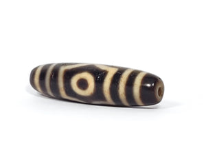 Antique Three Eye Motif Dzi Bead (TiD-Ant-200-ThE-052224)