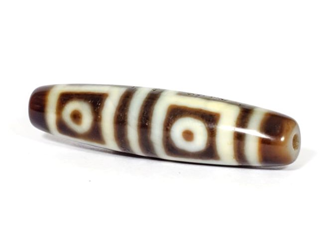 Vintage Four Eye Motif Dzi Bead (TD-FoE-1)