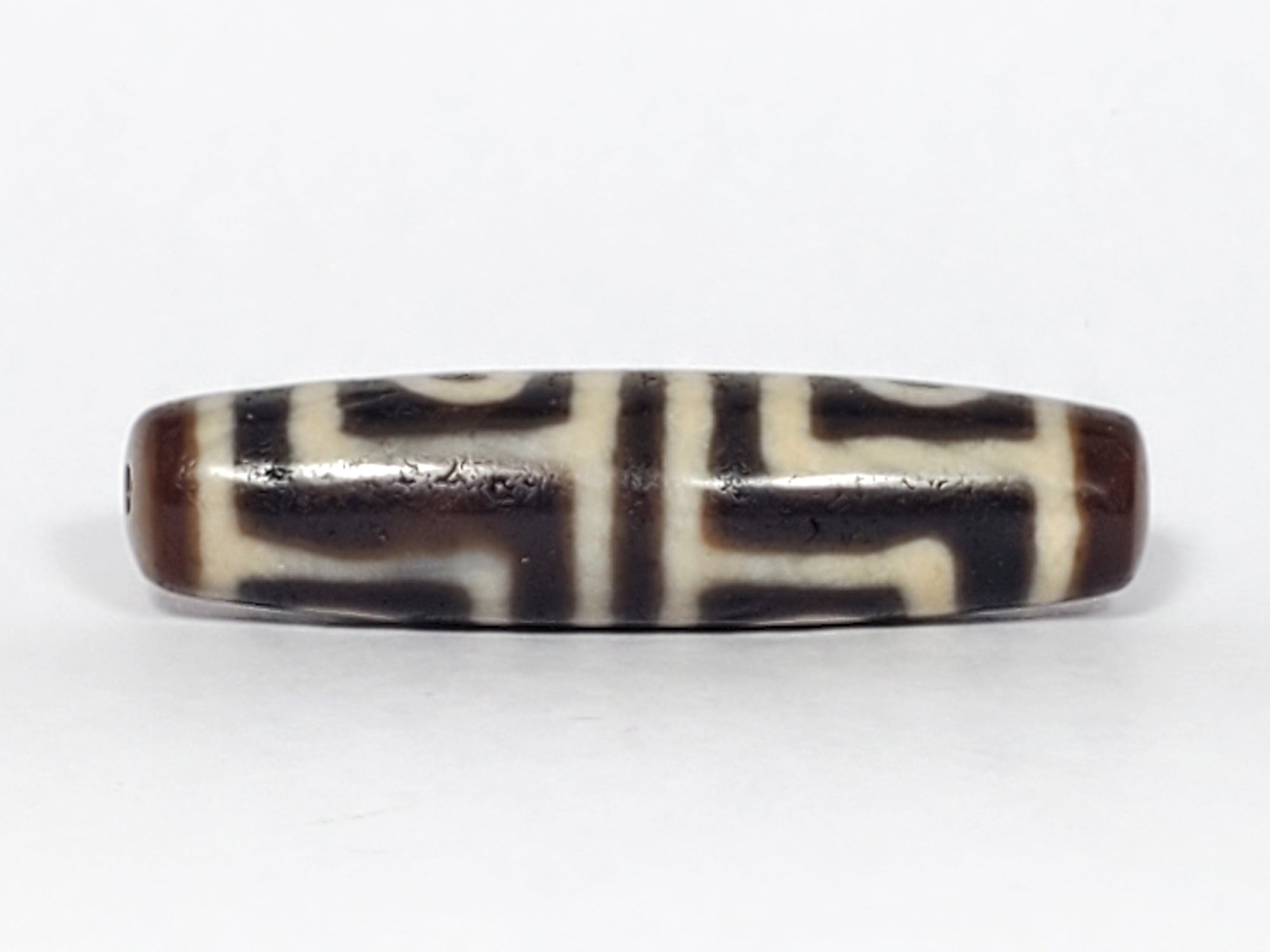 Ancient Four Eye Motif Dzi Bead (TiD-Anc-FoE-051723) - Extremely Old