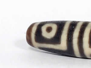 Ancient Four Eye Motif Dzi Bead (TiD-Anc-FoE-051723) - Extremely Old