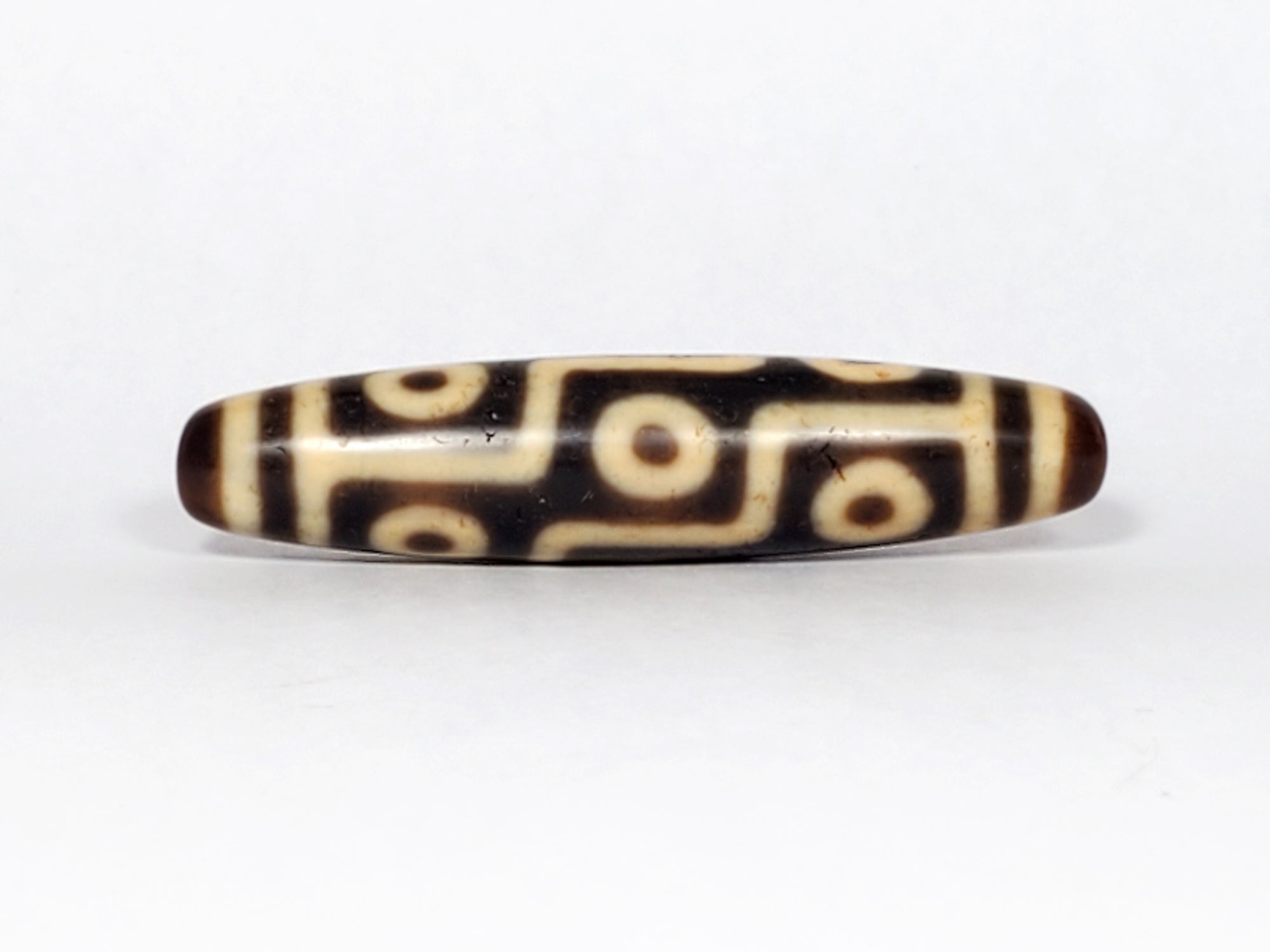 Antique Tibetan Nine Eye Motif Dzi Bead (TiD-Ant-200-NE-052123-2)