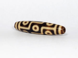 Antique Tibetan Nine Eye Motif Dzi Bead (TiD-Ant-200-NE-052123-2)