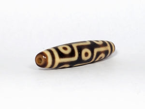 Antique Tibetan Nine Eye Motif Dzi Bead (TiD-Ant-200-NE-052123-2)