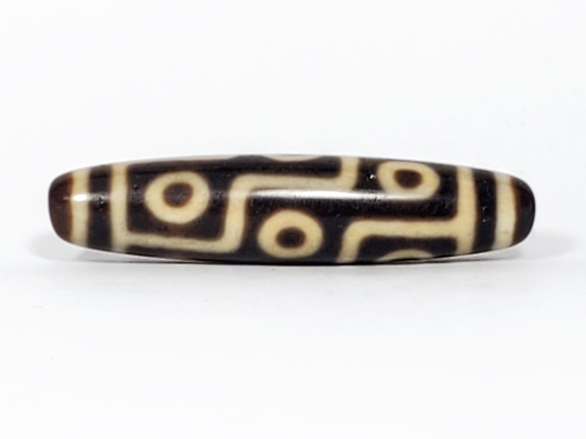 Antique Tibetan Nine Eye Motif Dzi Bead (TiD-Ant-200-NE-081024)