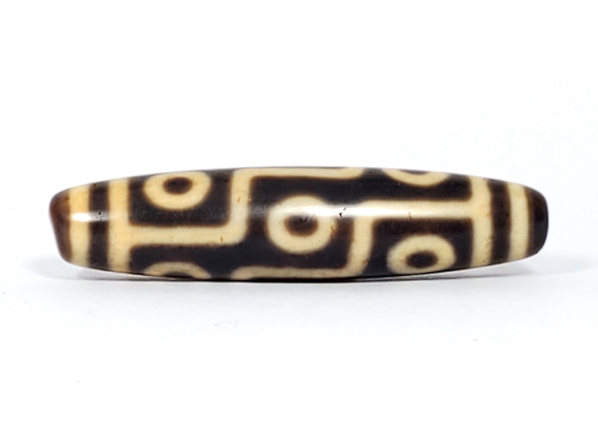 Antique Tibetan Nine Eye Motif Dzi Bead (TiD-Ant-200-NE-070724)