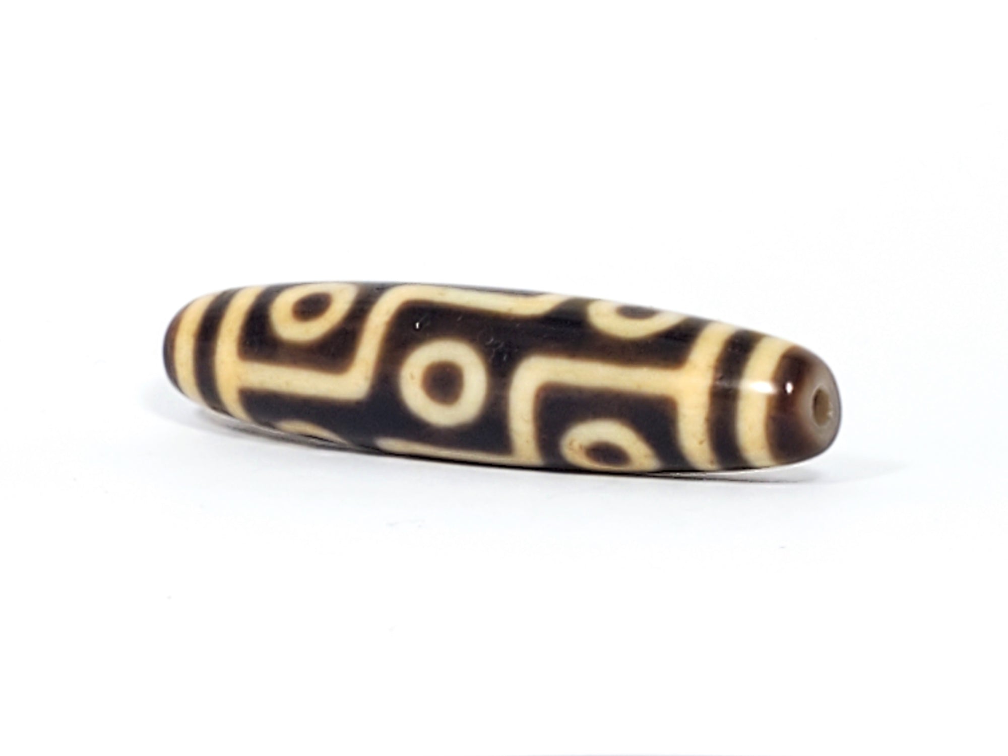 Antique Tibetan Nine Eye Motif Dzi Bead (TiD-Ant-200-NE-070724)