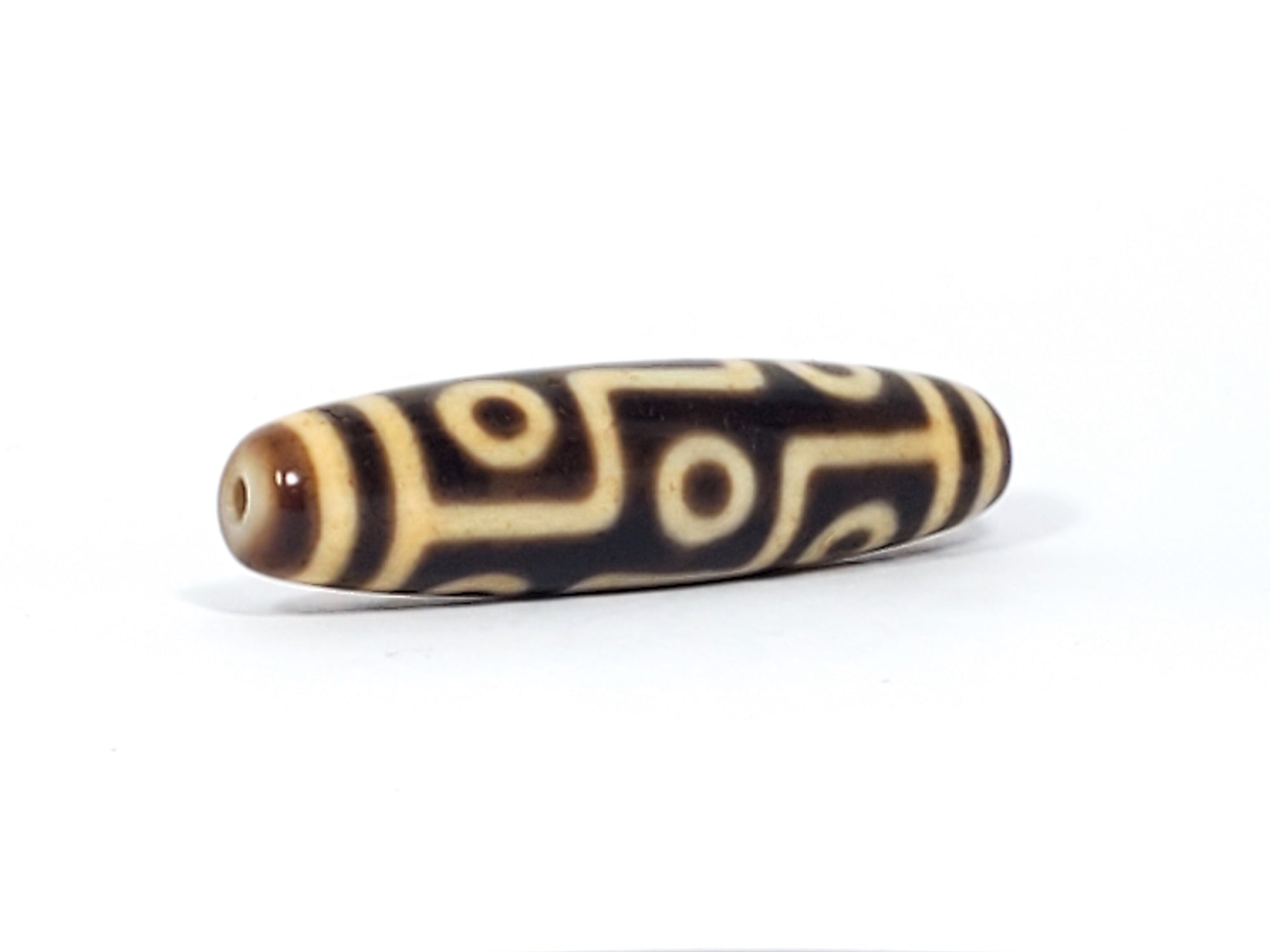 Antique Tibetan Nine Eye Motif Dzi Bead (TiD-Ant-200-NE-070724)