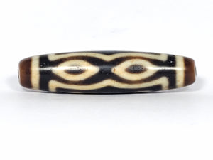 Antique Tibetan Seven Eye Motif Dzi Bead (TiD-Ant-200-SeE-083123)