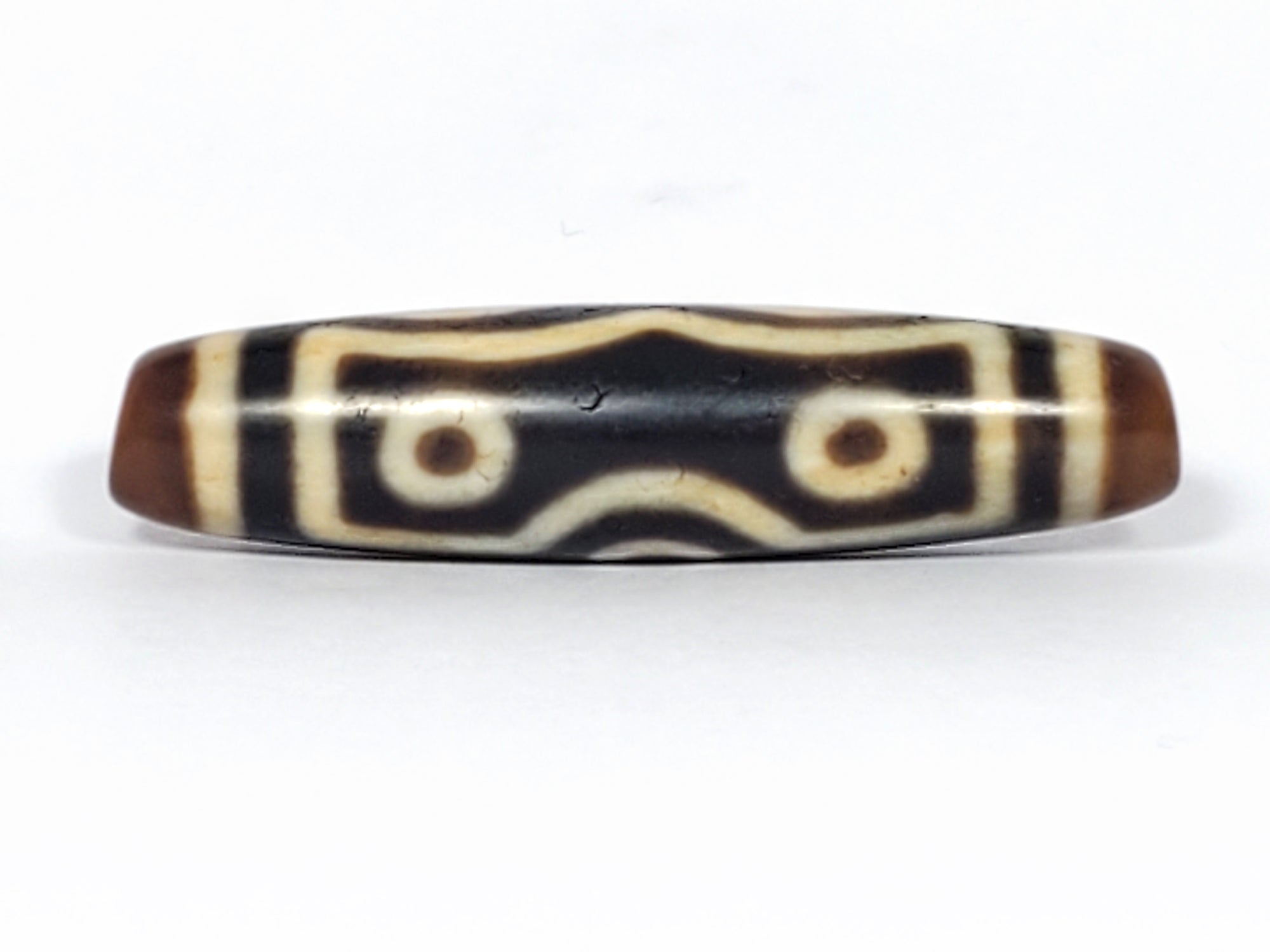 Antique Tibetan Seven Eye Motif Dzi Bead (TiD-Ant-200-SeE-083123)