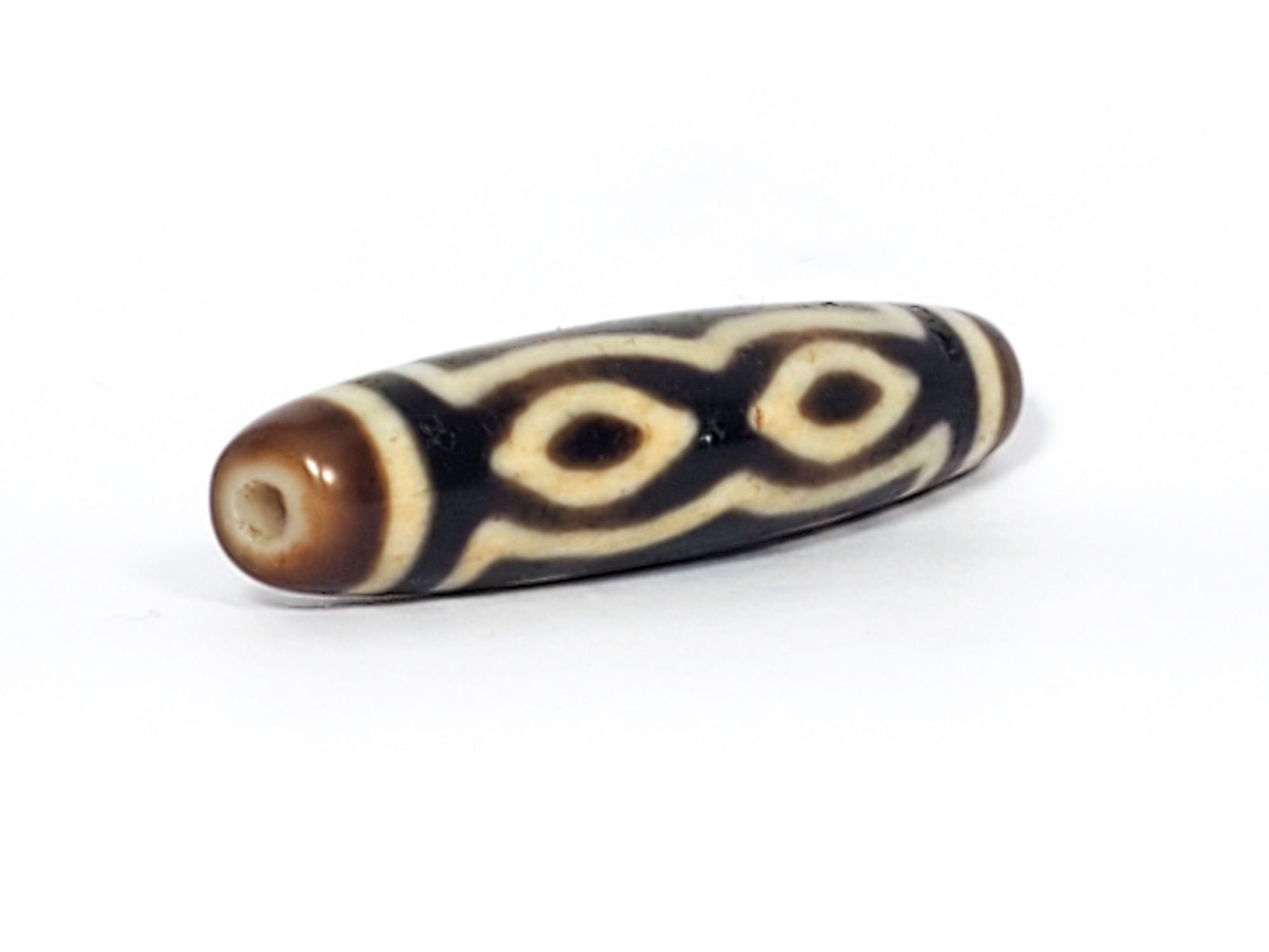 Antique Tibetan Seven Eye Motif Dzi Bead (TiD-Ant-200-SeE-083123)