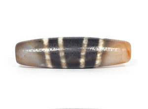 Seven Stripe Motif Tibetan Chung Dzi Bead (AnCD-SeS-091823)