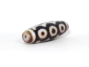 Antique Six Eye Motif Dzi Bead with Bloodspots (AntD-B-SiE-112623)