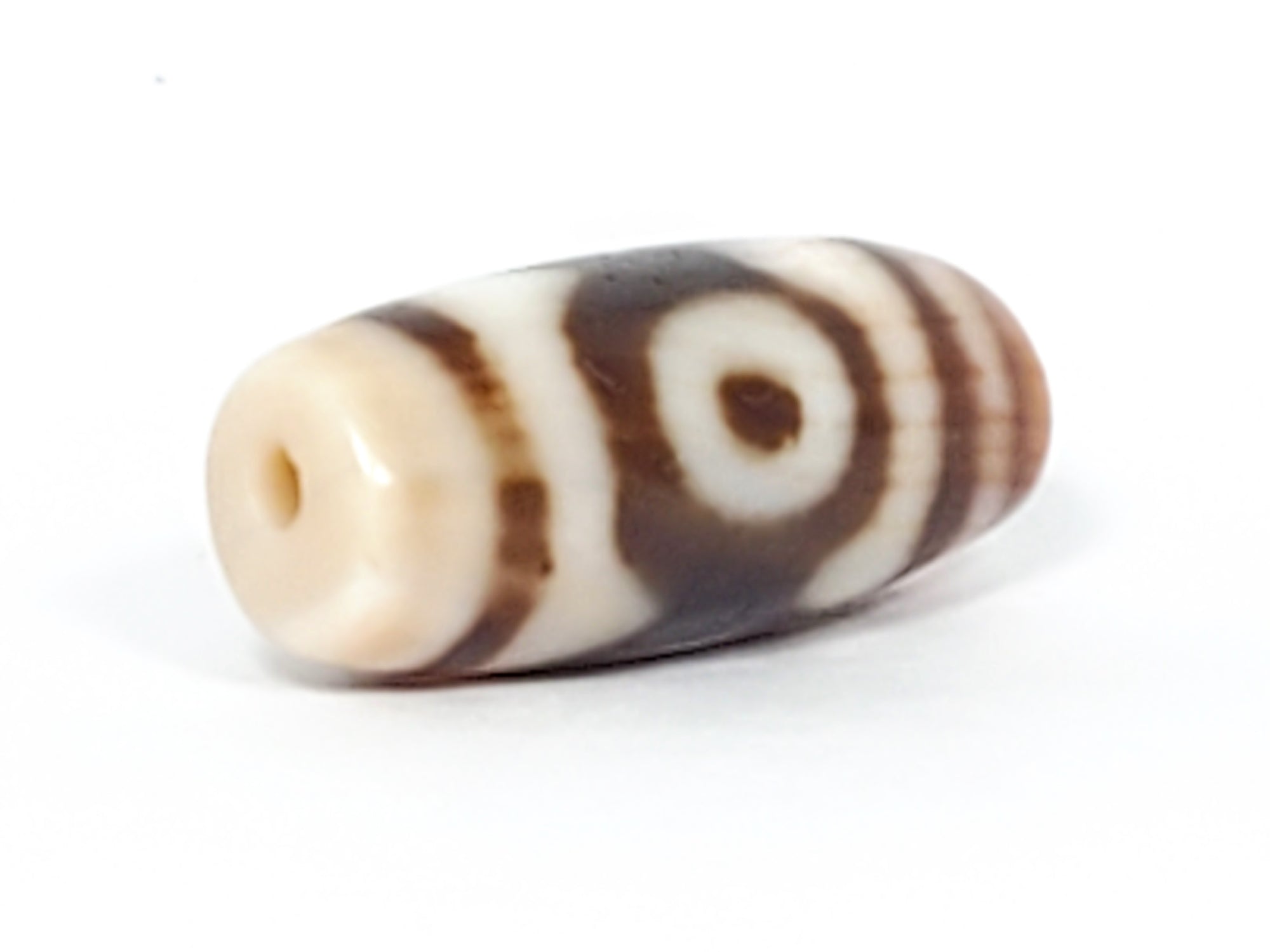 Antique Three Eye Motif Dzi Bead (TiD-Ant-S-ThE-102223)