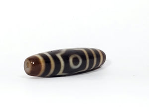 Antique Three Eye Motif Dzi Bead (TiD-Ant-200-ThE-081424)