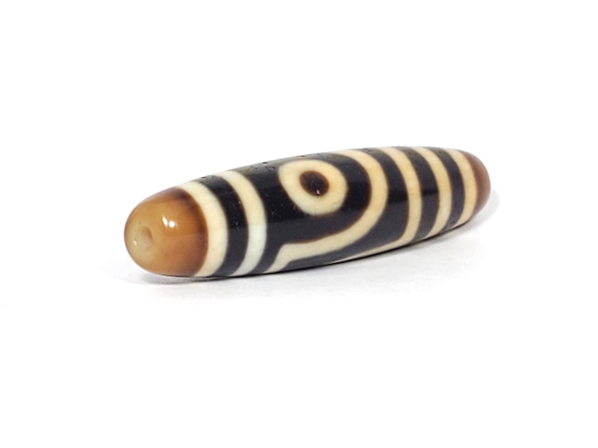 Antique Two Eye Motif Dzi Bead (TiD-Ant-200-TwE-090123)