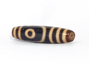 Antique Two Eye Motif Dzi Bead (TiD-Ant-200-TwE-082624)