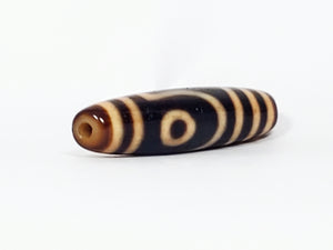 Antique Two Eye Motif Dzi Bead (TiD-Ant-200-TwE-082624)