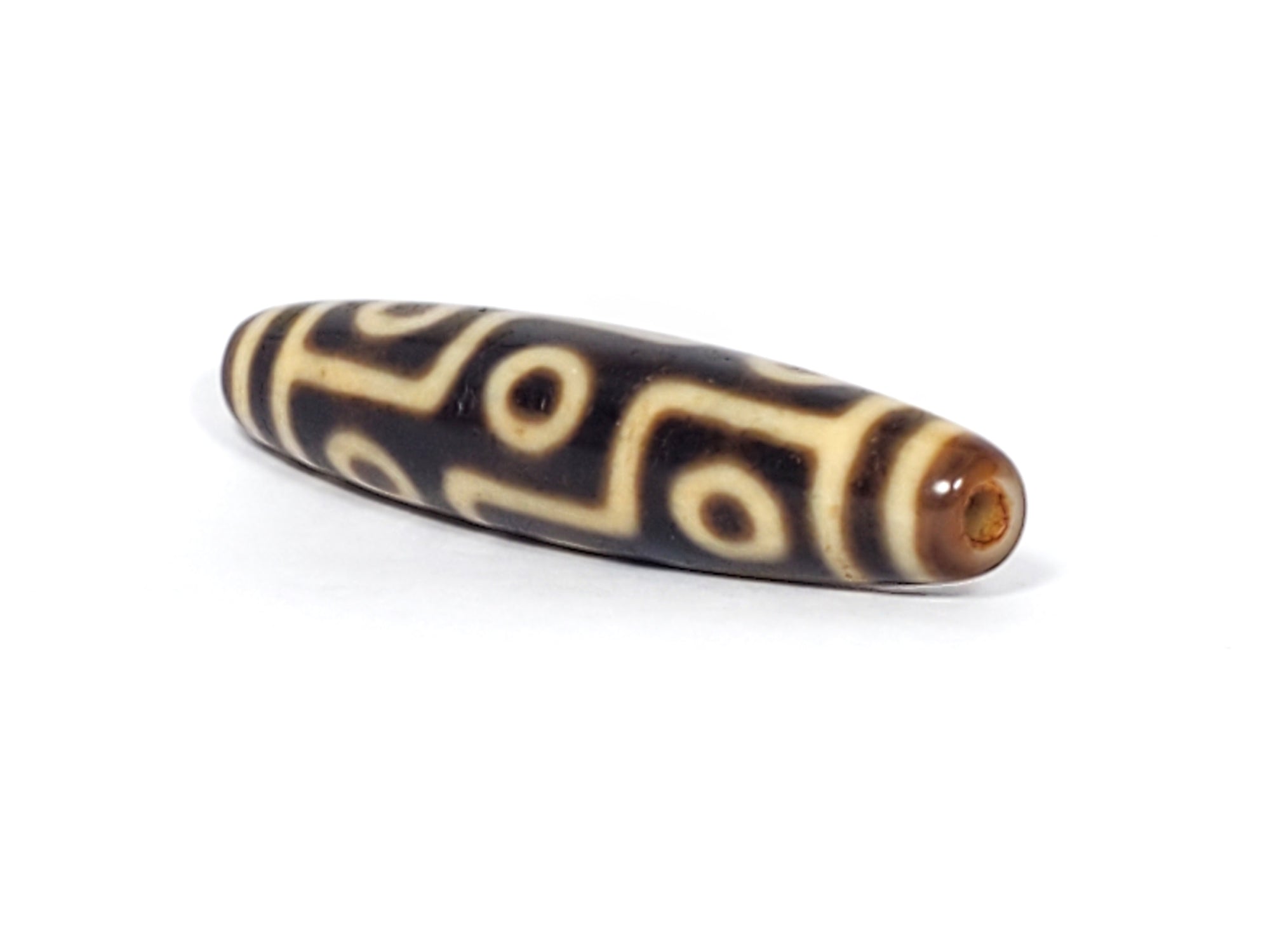 Antique Tibetan Nine Eye Motif Dzi Bead (TiD-Ant-200-NE-122423)