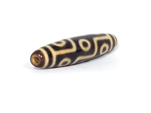 Antique Tibetan Nine Eye Motif Dzi Bead (TiD-Ant-200-NE-122423)