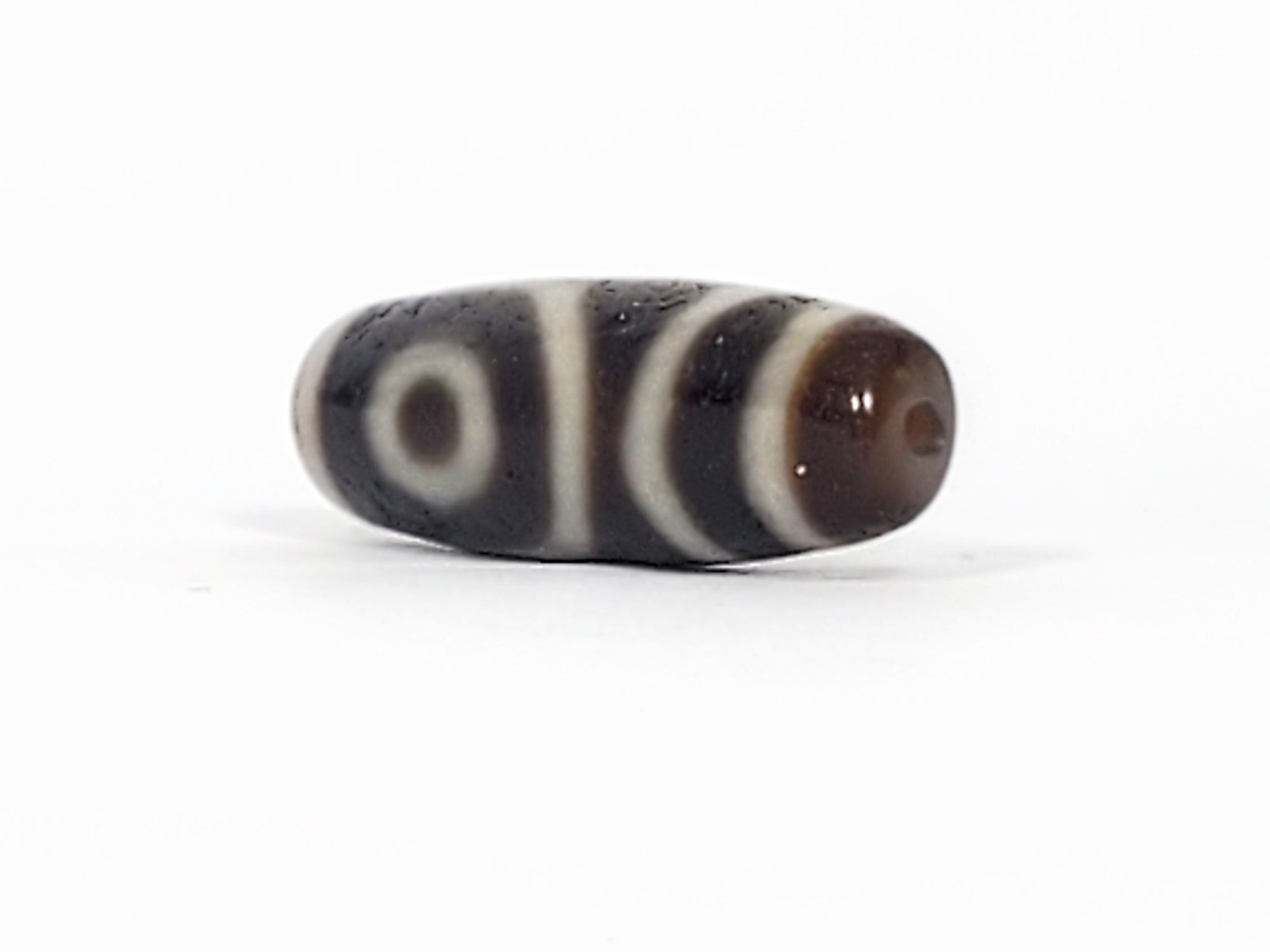 Pair of Ancient Two Eye Motif Dzi Beads