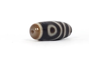 Pair of Ancient Two Eye Motif Dzi Beads