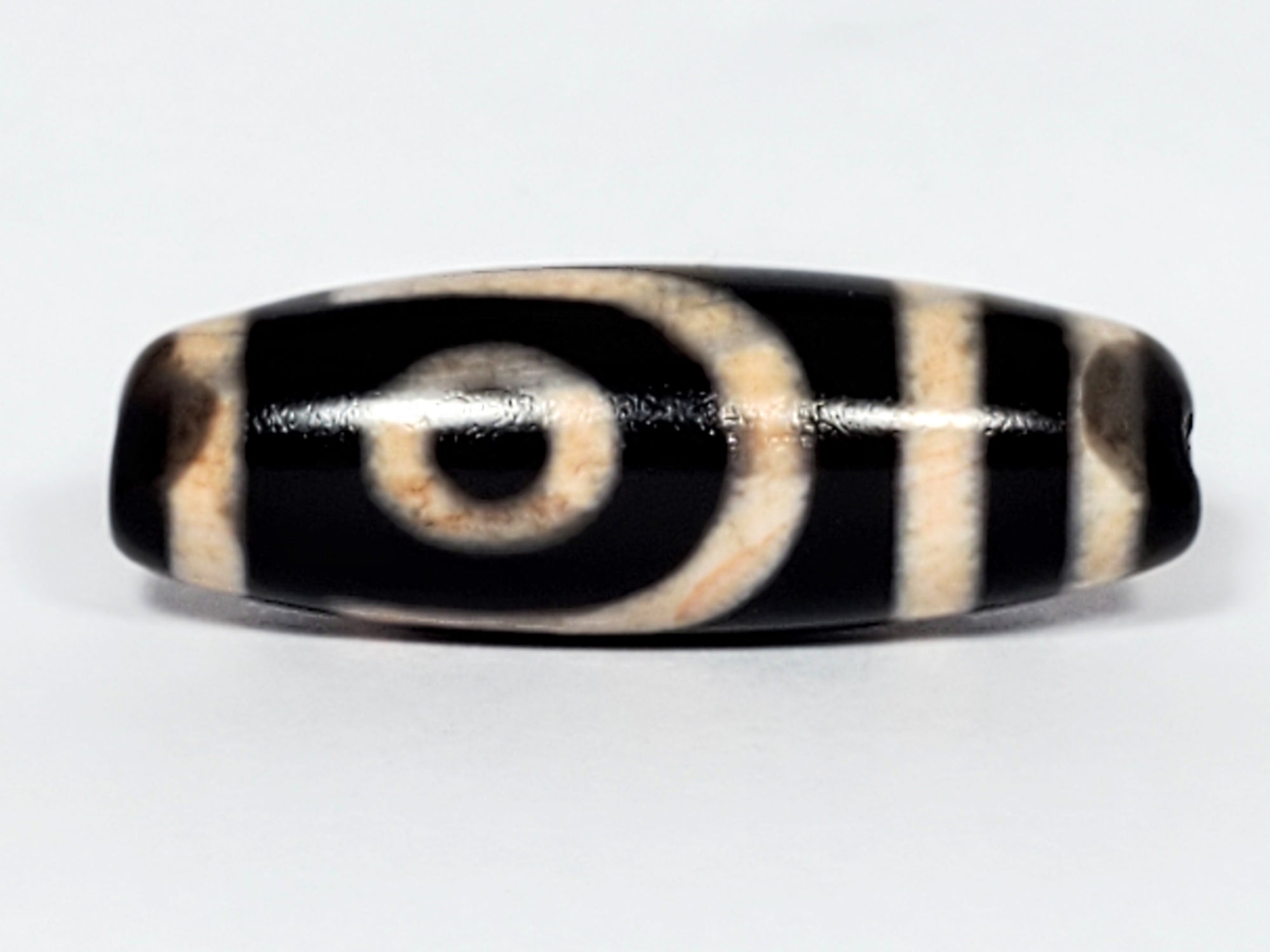 New Two Eye Motif Dzi Bead (ND-B-TwE-080623)