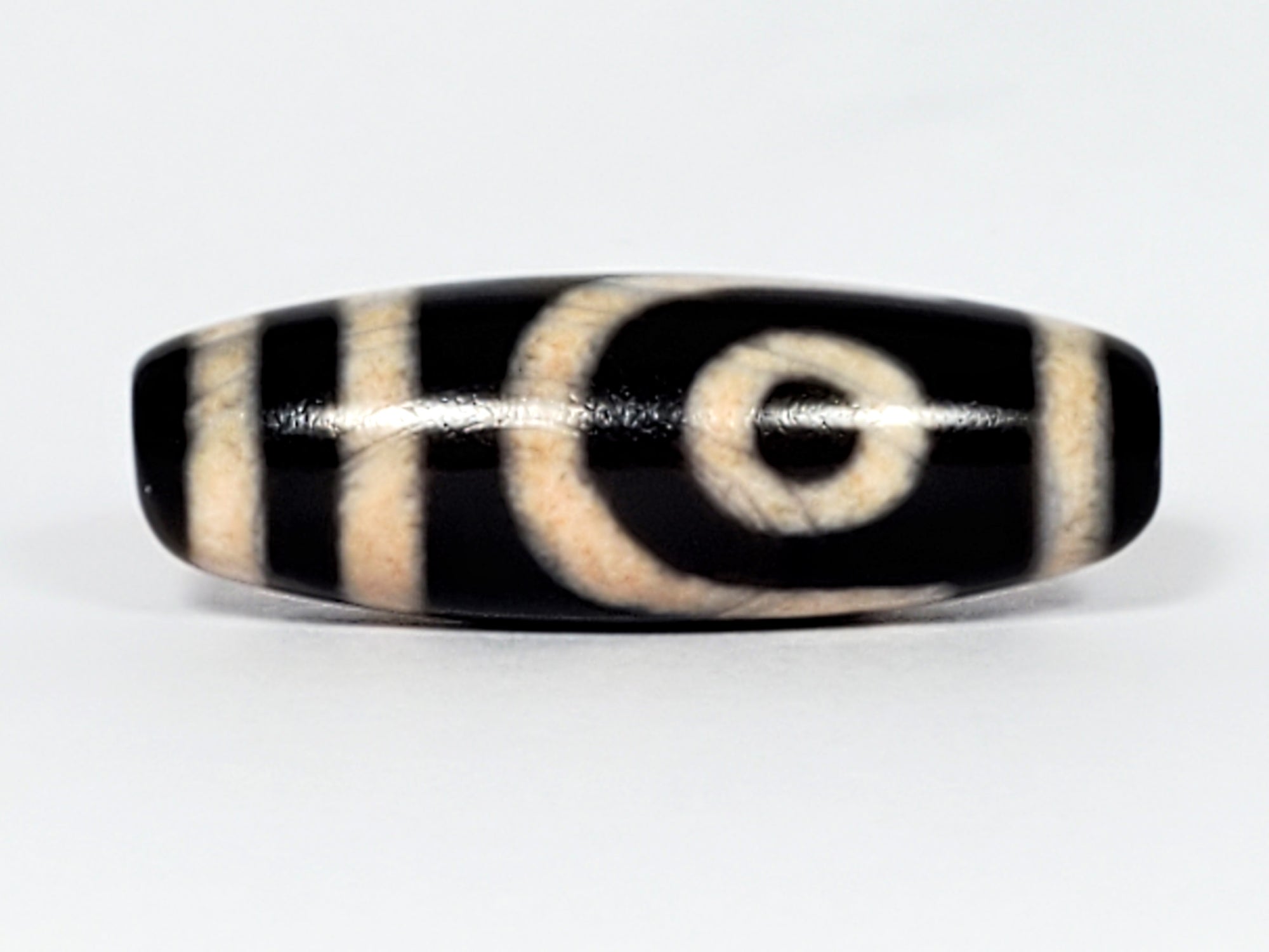 New Two Eye Motif Dzi Bead (ND-B-TwE-080623)