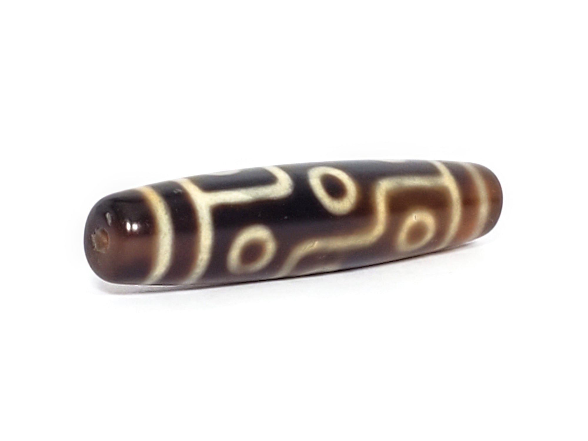 New Taiwan Nine Eye Motif Dzi Bead (TND-NE-031724)