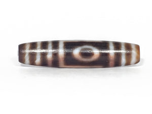 Ancient One Eye & Mountain Motif Dzi Bead with Bloodspots (TiD-Anc-B-OEM-061623) - Old Dzi