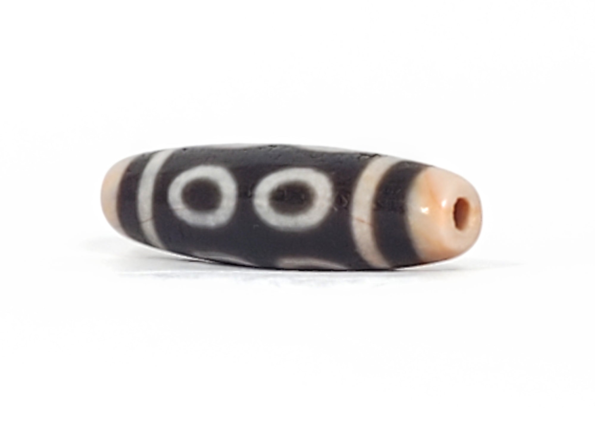 Vintage Eight Eye Motif Dzi Bead with Bloodspots (TaD-V-B-EiE-092924)