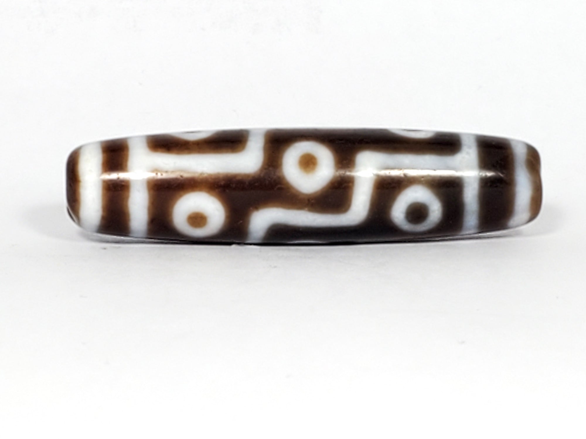 Vintage Nine Eye Motif Dzi Bead (TaD-V-S-NE-022624)