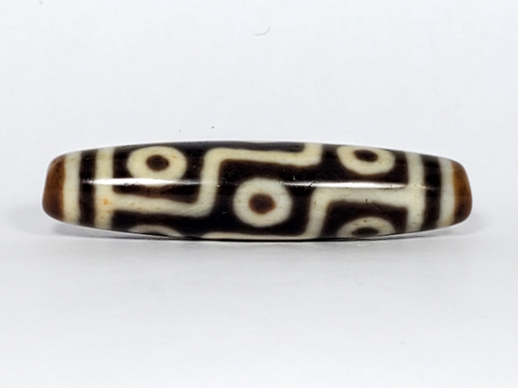 Antique Tibetan Nine Eye Motif Dzi Bead (TiD-Ant-200-NE-121323)