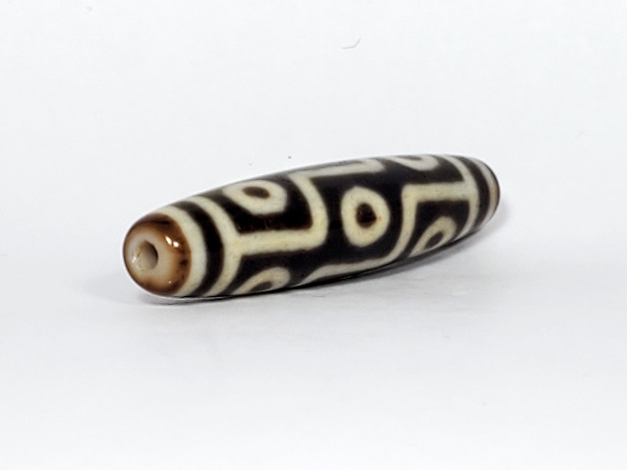 Antique Tibetan Nine Eye Motif Dzi Bead (TiD-Ant-200-NE-121323)