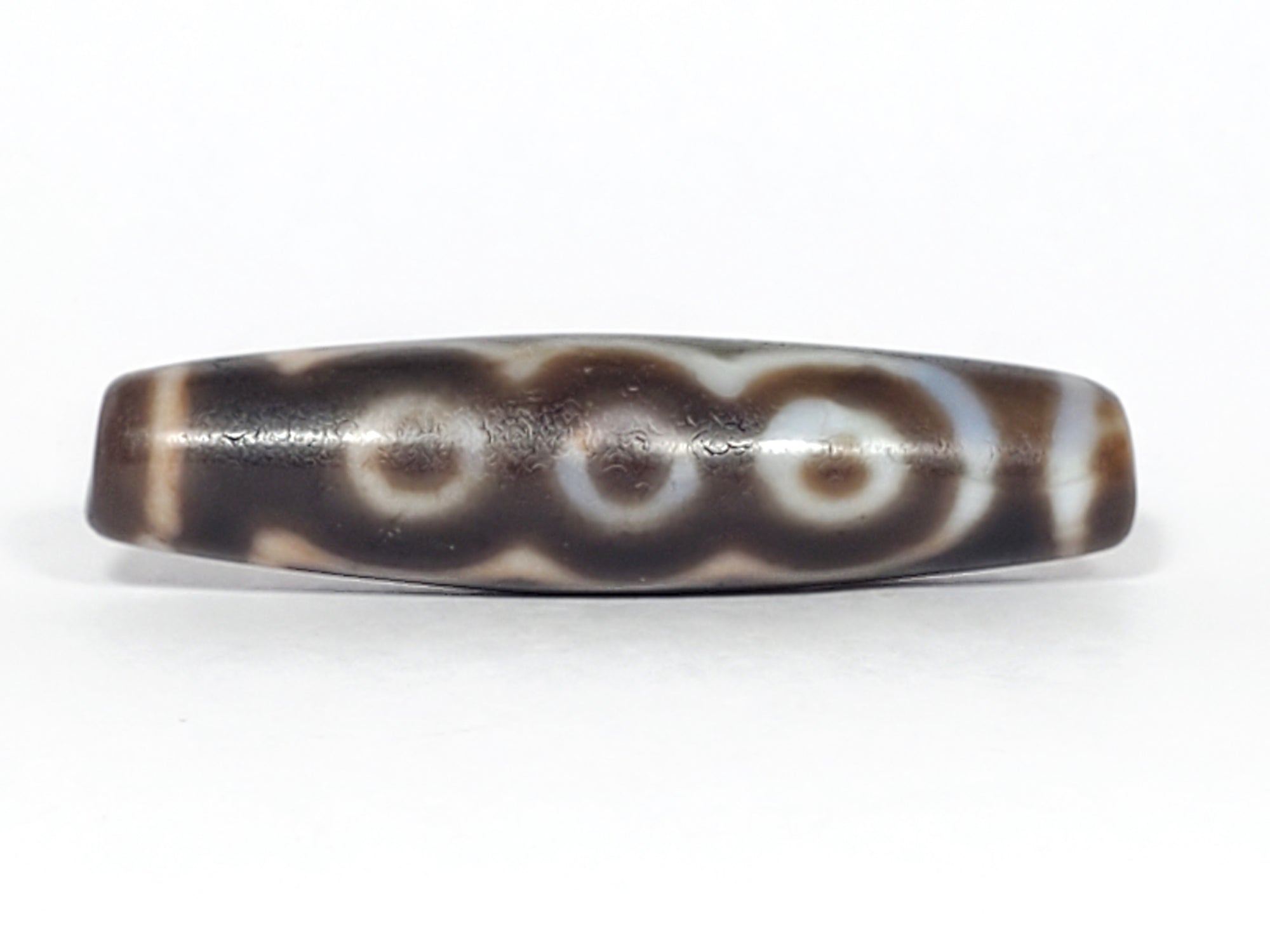 Ancient Five Eye Motif Dzi Bead (TiD-Anc-FiE-061323) with Bloodspots - Extremely Old