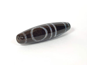 New Double Heaven & Earth Dzi Bead With Bloodspots