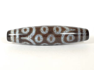 New Eighteen Eye Motif Dzi Bead With Extreme Bloodspots