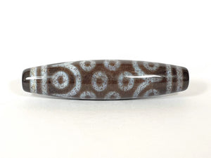 New Eighteen Eye Motif Dzi Bead With Extreme Bloodspots