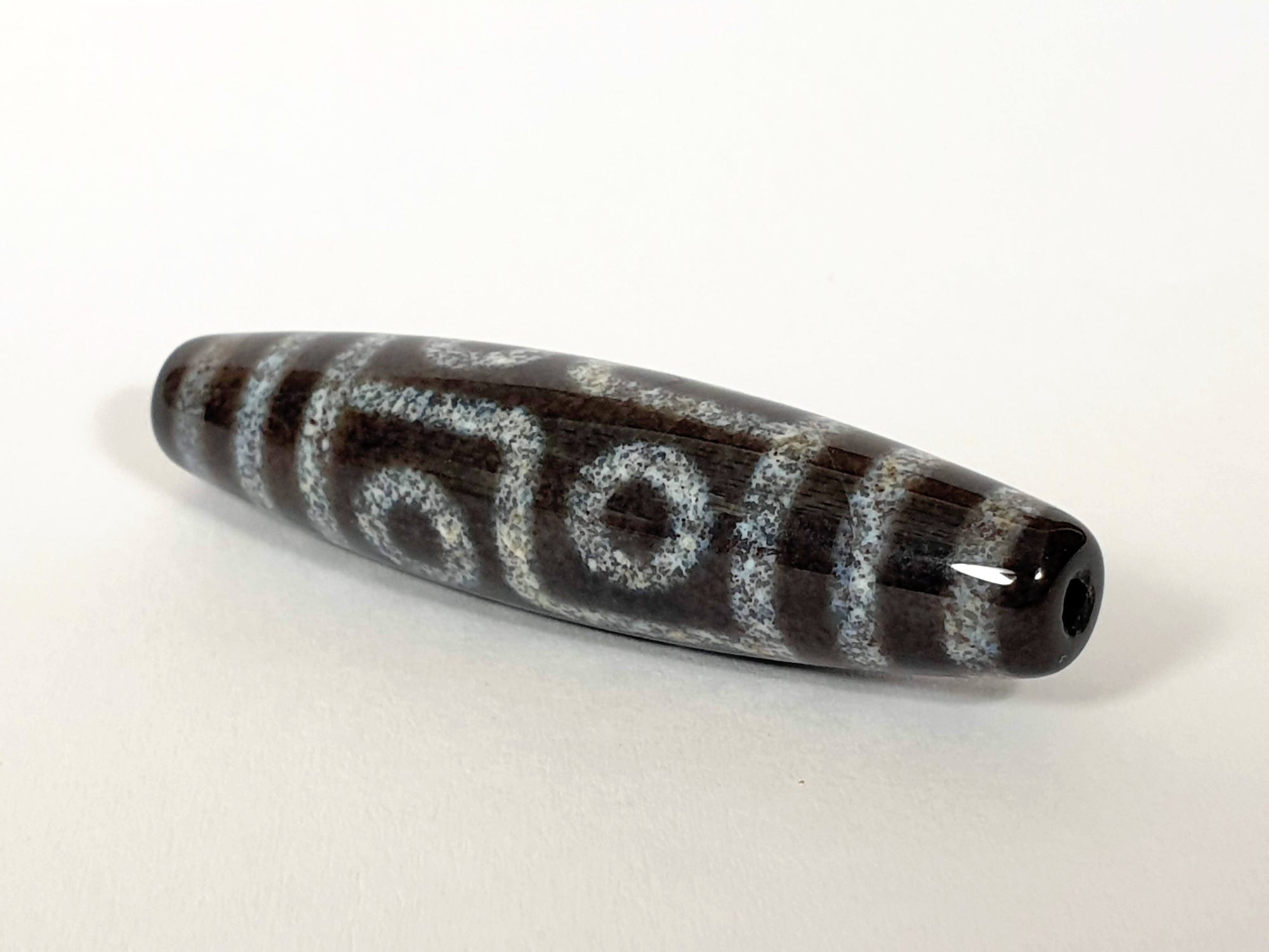 New Six Eye Motif Dzi Bead With Extreme Bloodspots