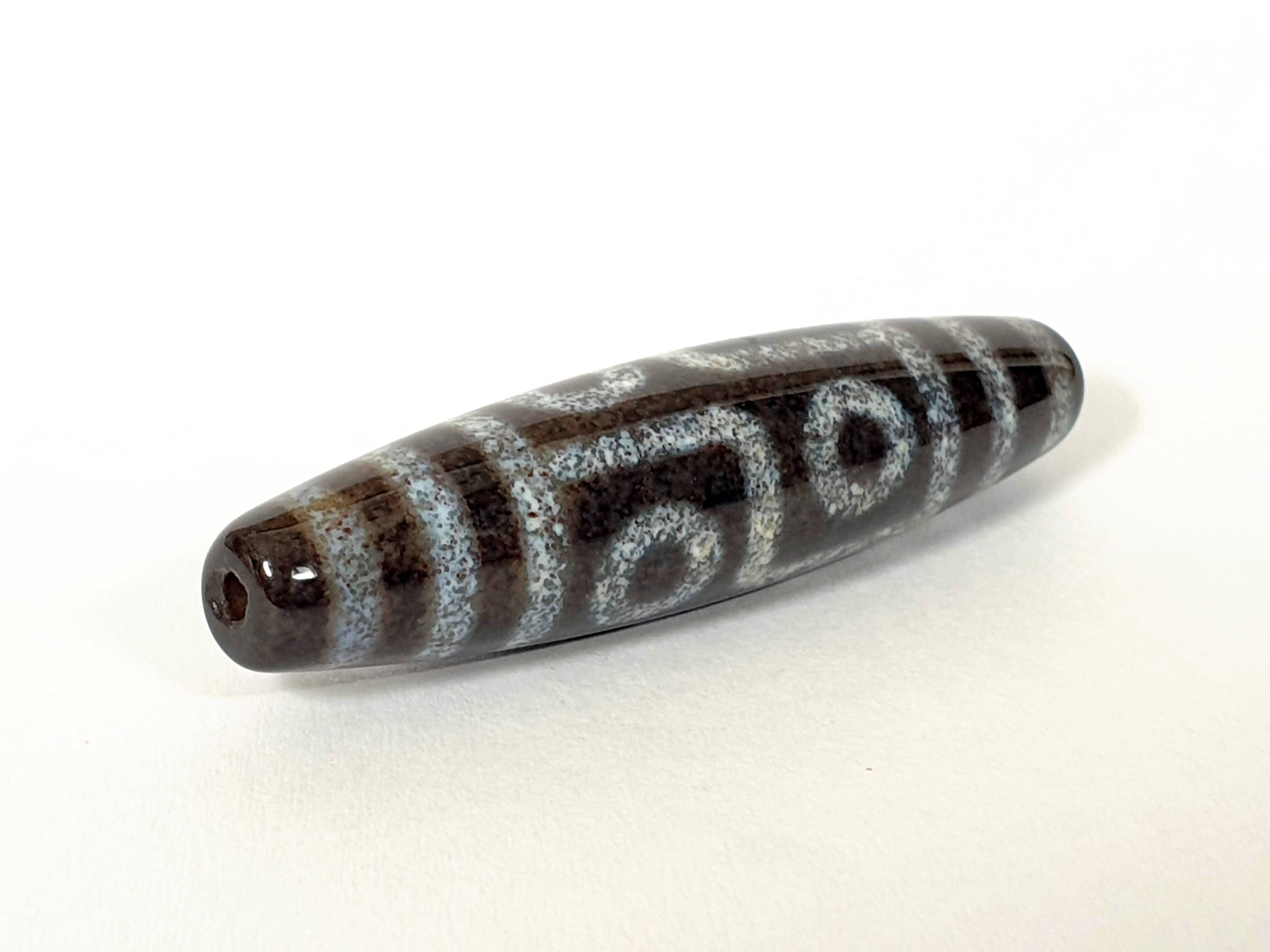 New Six Eye Motif Dzi Bead With Extreme Bloodspots