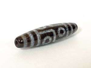 New Six Eye Motif Dzi Bead With Extreme Bloodspots