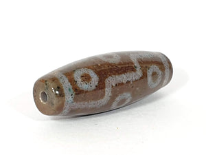 New Nine Eye Motif Dzi Bead With Bloodspots (2)