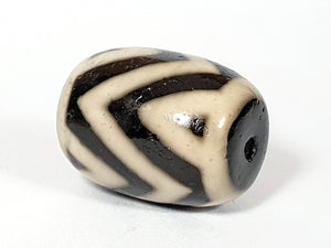 New Three Tiger Stripe Motif Dzi Bead (BB-ThTS)