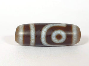 new two eye dzi bead - Tibetan style dzi - www.ancientdzishop.com is the most reliable dzi shop 