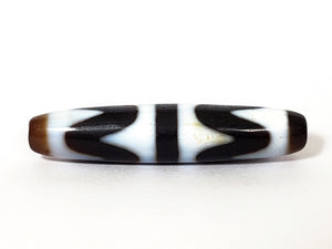 newly crafted double wave dzi bead