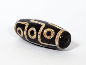 New Nine Eye Motif Dzi Bead With Bloodspots (1)