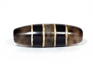 Antique Seven Stripe Dzi Bead - Authentic antique Seven Stripe Dzi bead with a gorgeous color combination. This exquisite artifact showcases its seven stripes and unique beauty