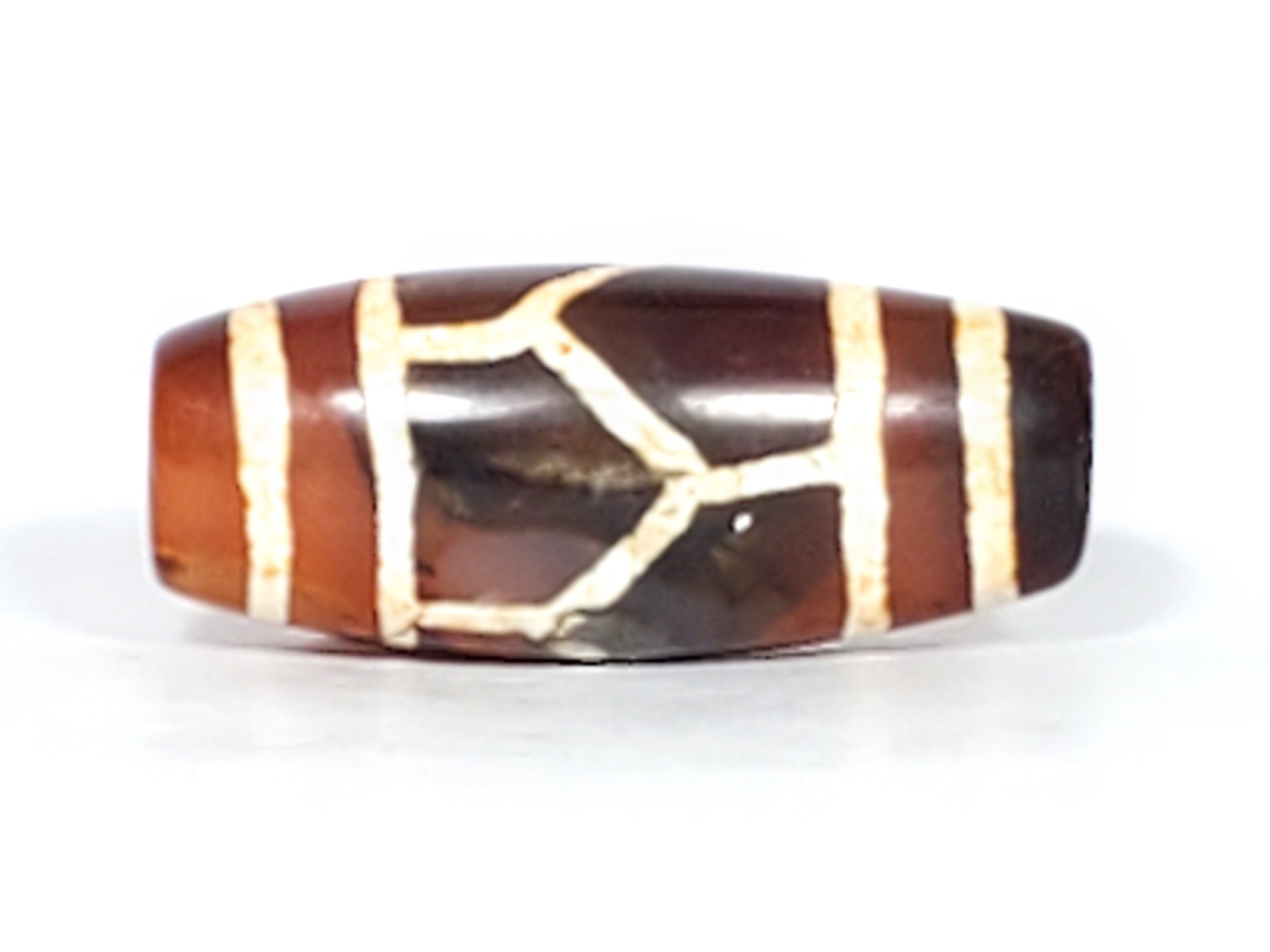 Antique Tortoise Shell Motif Carnelian Dzi (CZ003)